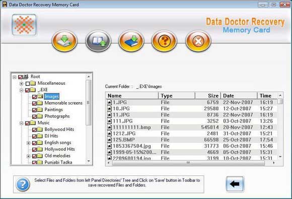 XD memory card files retrieval software recovers pictures documents file folders